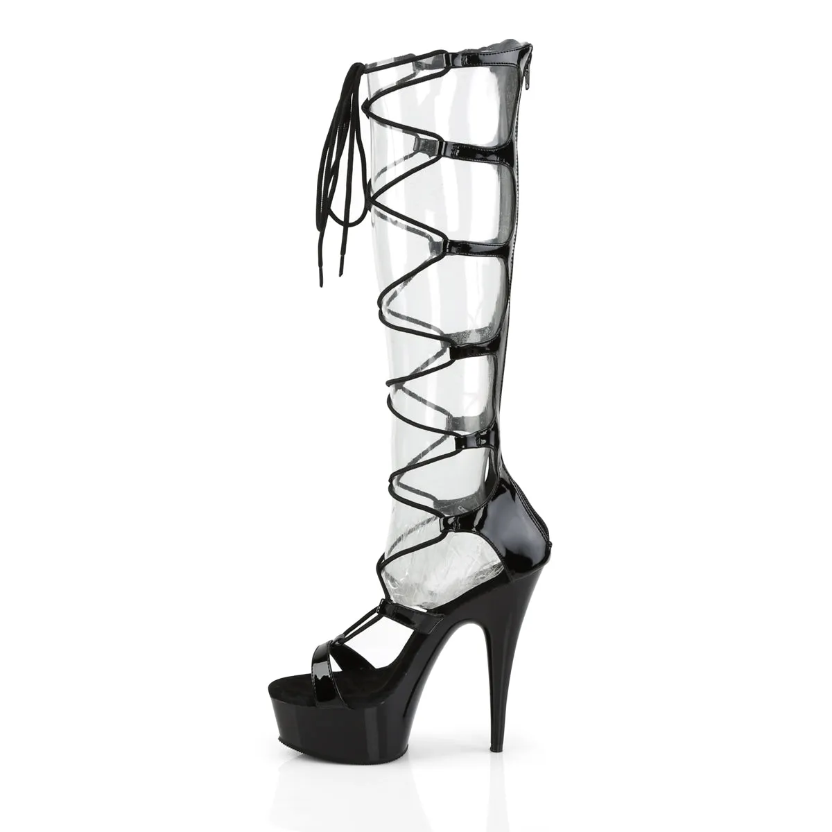 Lace-Up Leg Strap Platform Shoe 6-Inch Heel DELIGHT-698