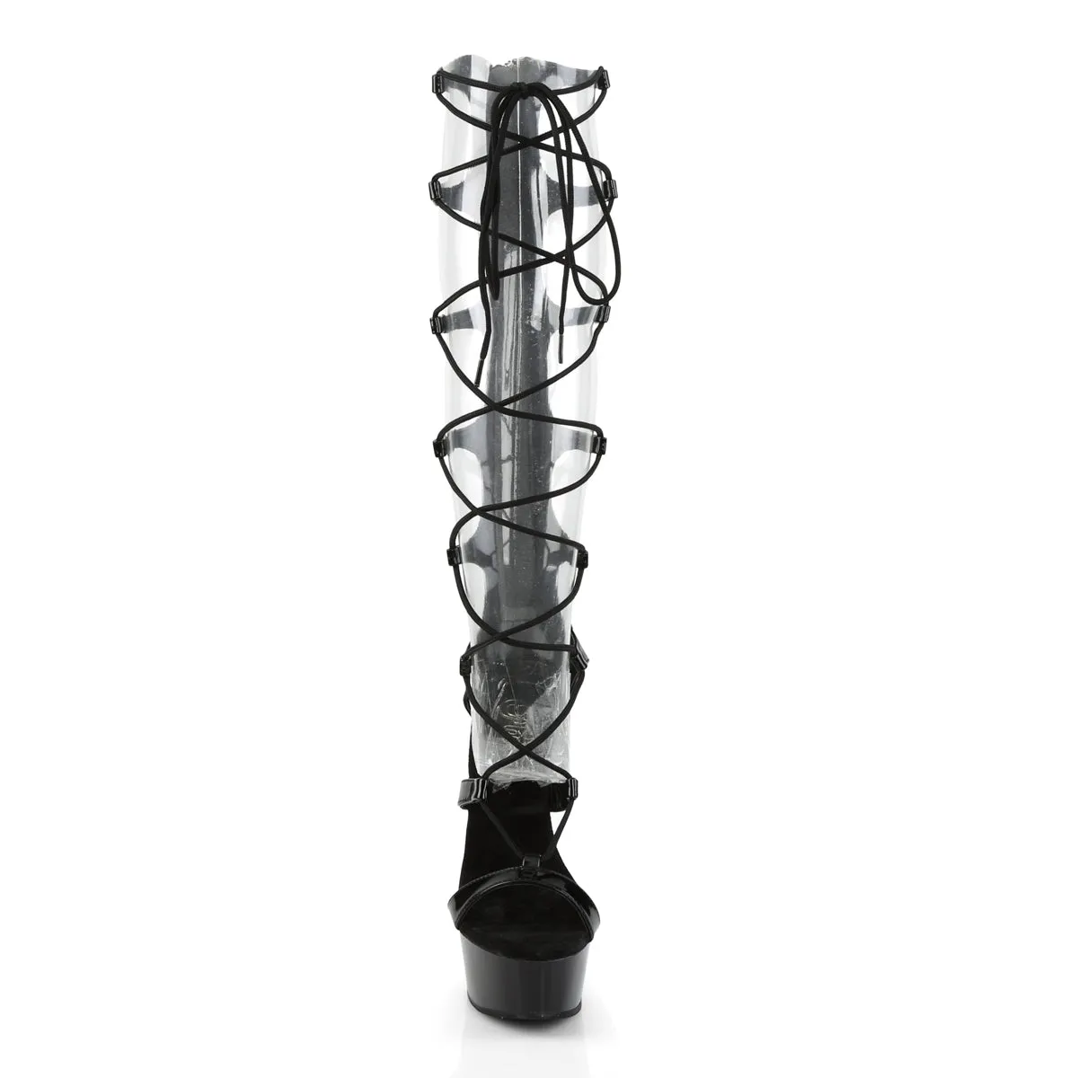 Lace-Up Leg Strap Platform Shoe 6-Inch Heel DELIGHT-698