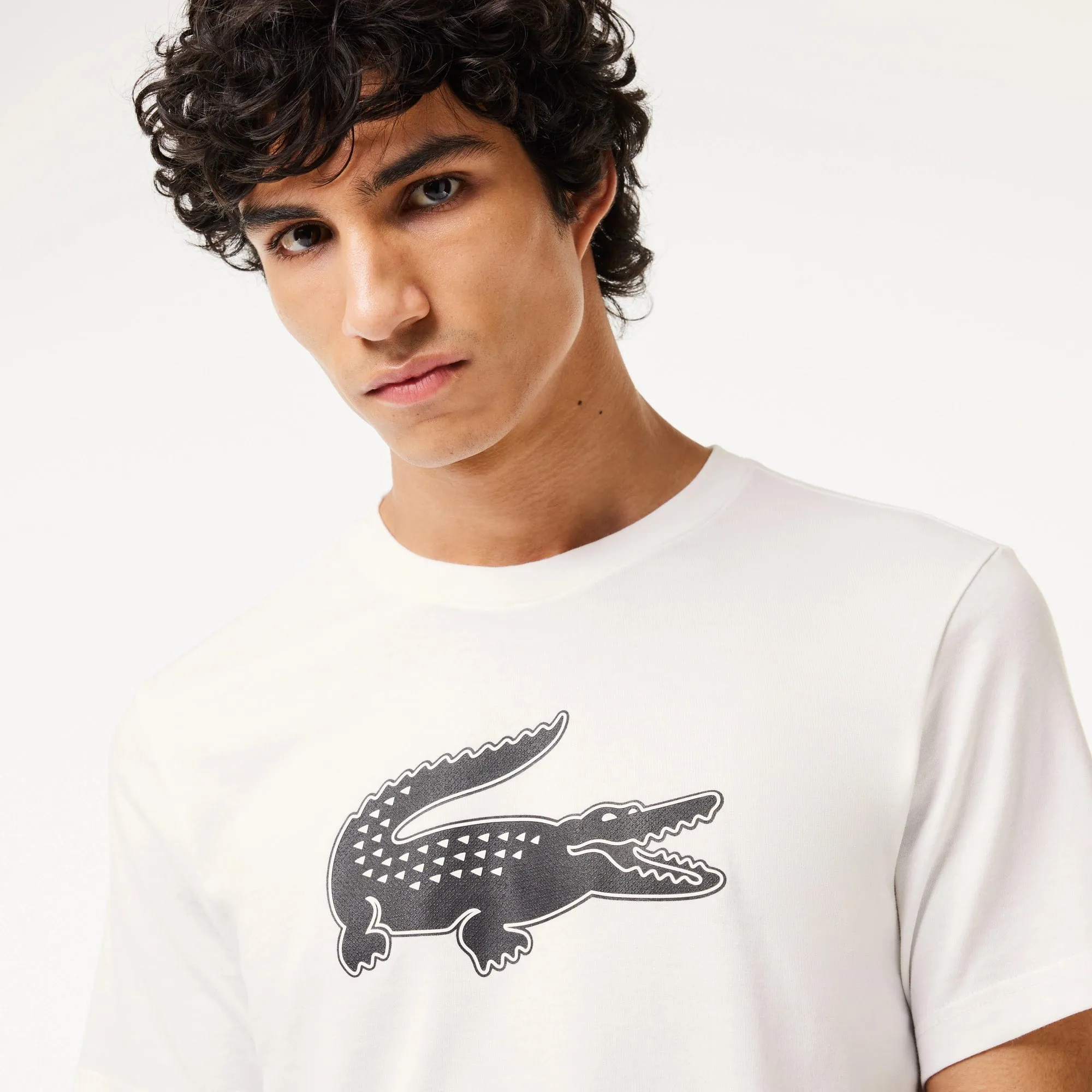 Lacoste Men's Sport 3D Print Croc Jersey T-Shirt