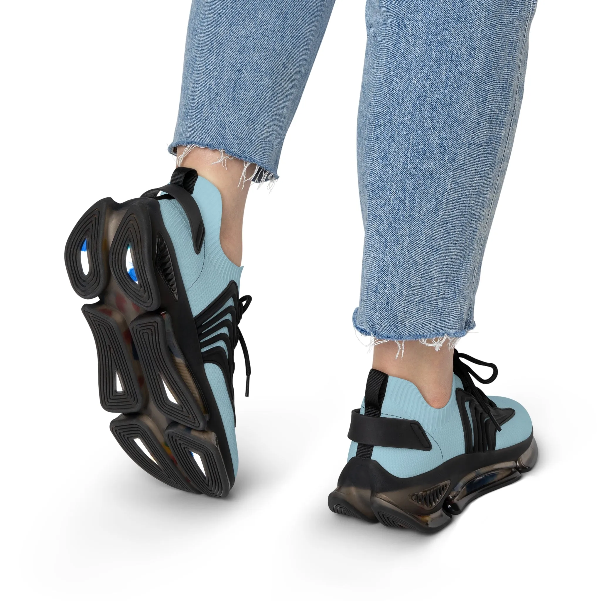 Light Blue Women's Mesh Sneakers