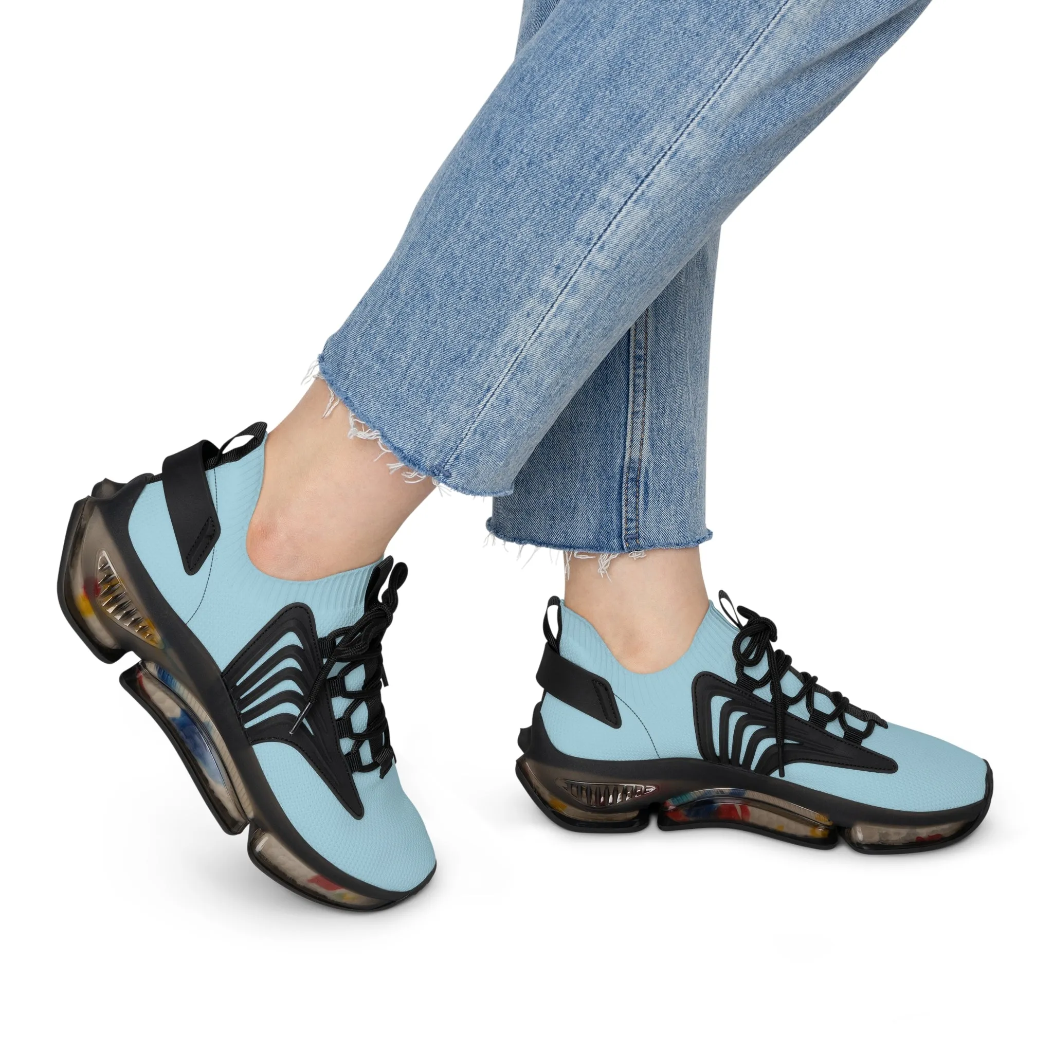 Light Blue Women's Mesh Sneakers