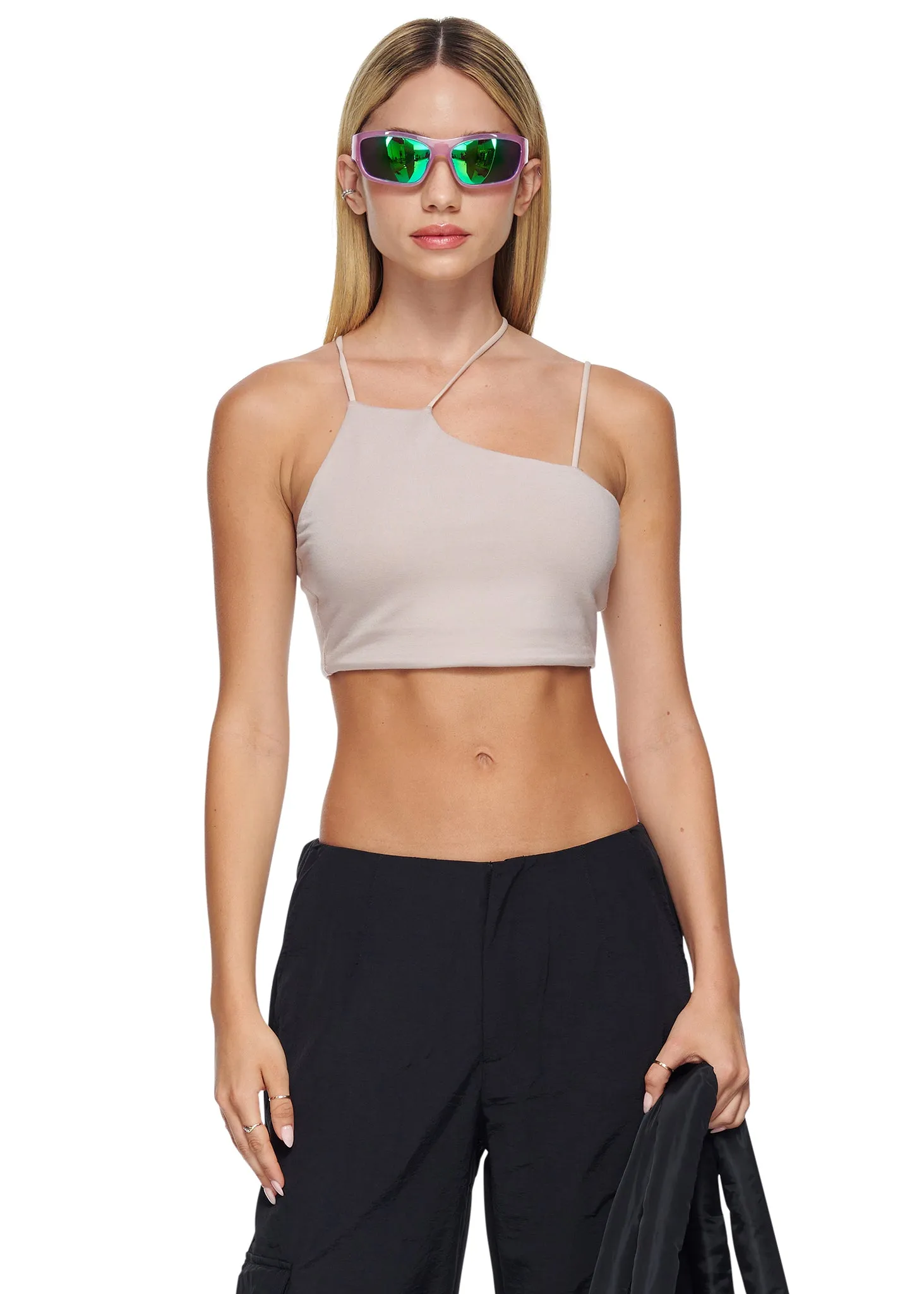 Magnlens Cochran Asymmetric Bra Top