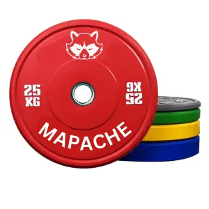 Mapache Color Coded Professional Bumper Plates for Weightlifting, Squats, Shoulder Press Weight Plate Pair Size (2 x 5kg)
