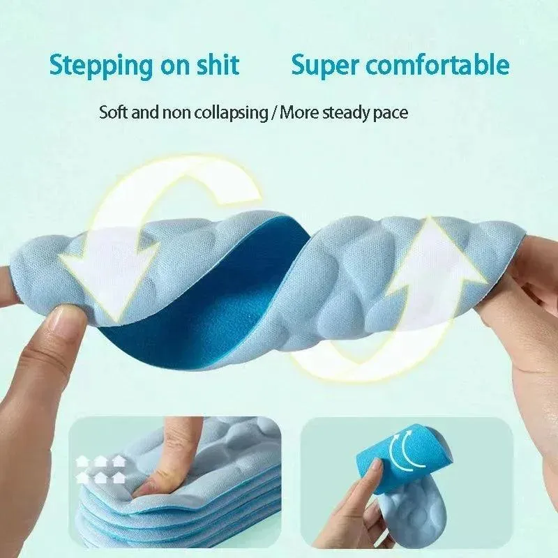 Memory Foam Sports Insoles with Acupressure for Maximum Comfort and Support