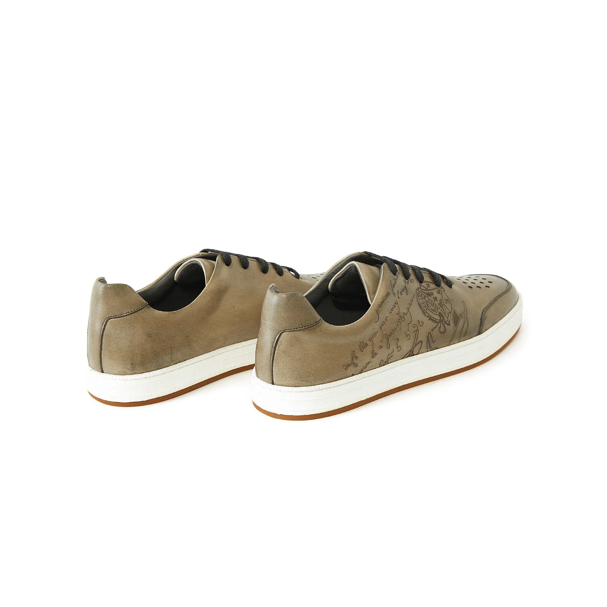 Men's Calf Leather Handmade Sport Shoes M8024