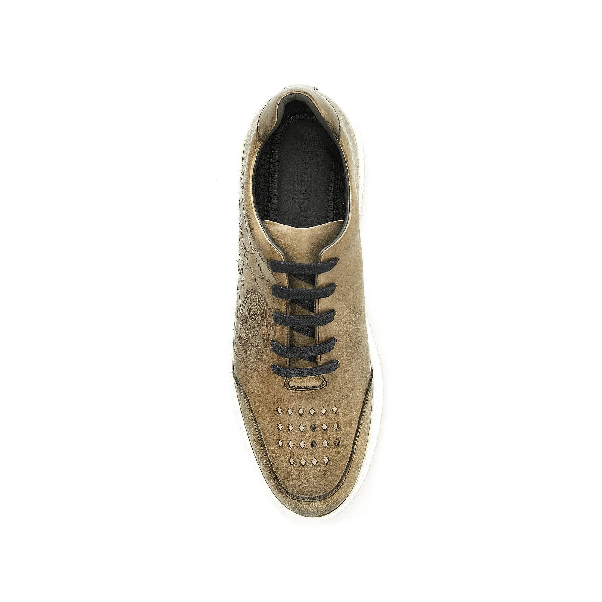 Men's Calf Leather Handmade Sport Shoes M8024