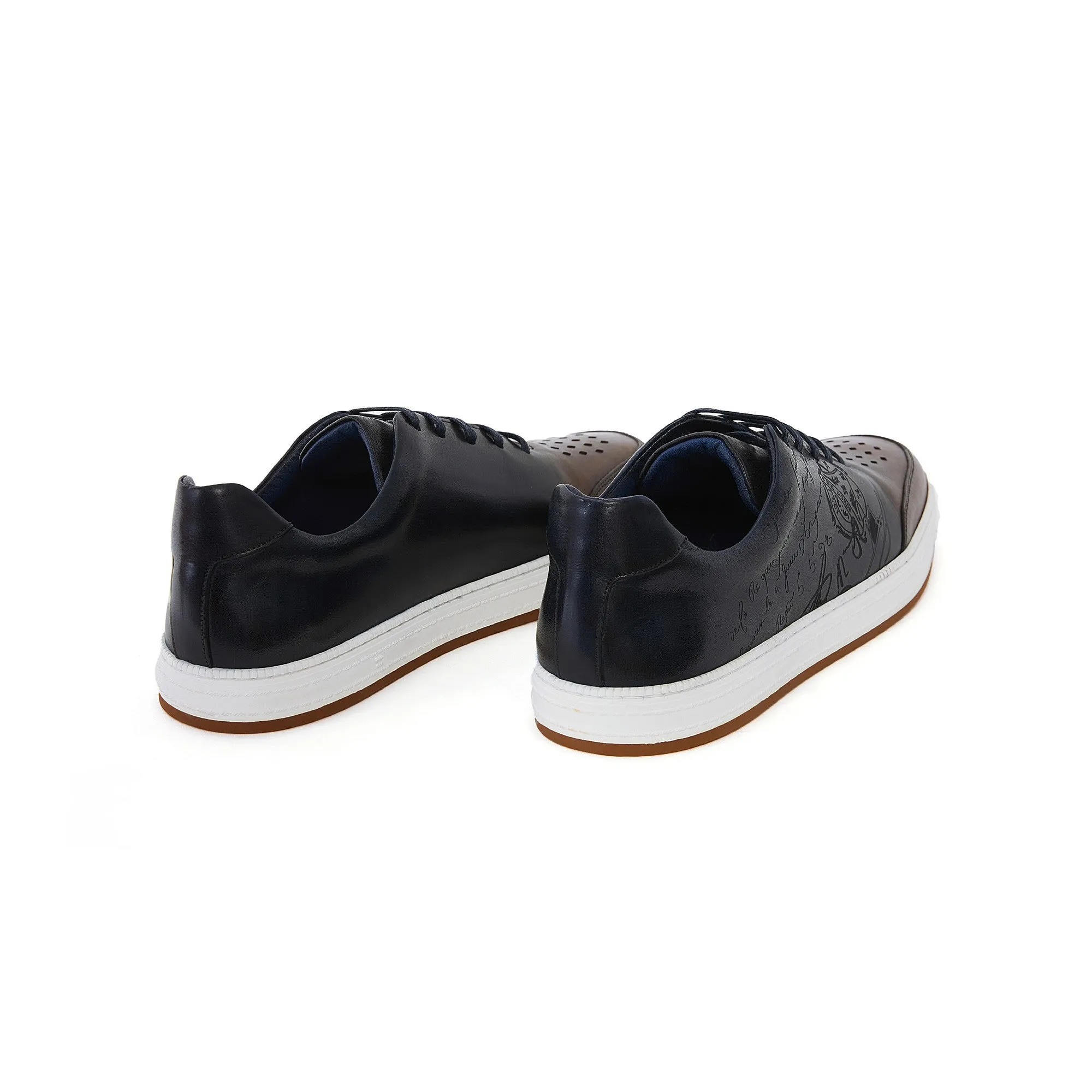 Men's Calf Leather Handmade Sport Shoes M8024