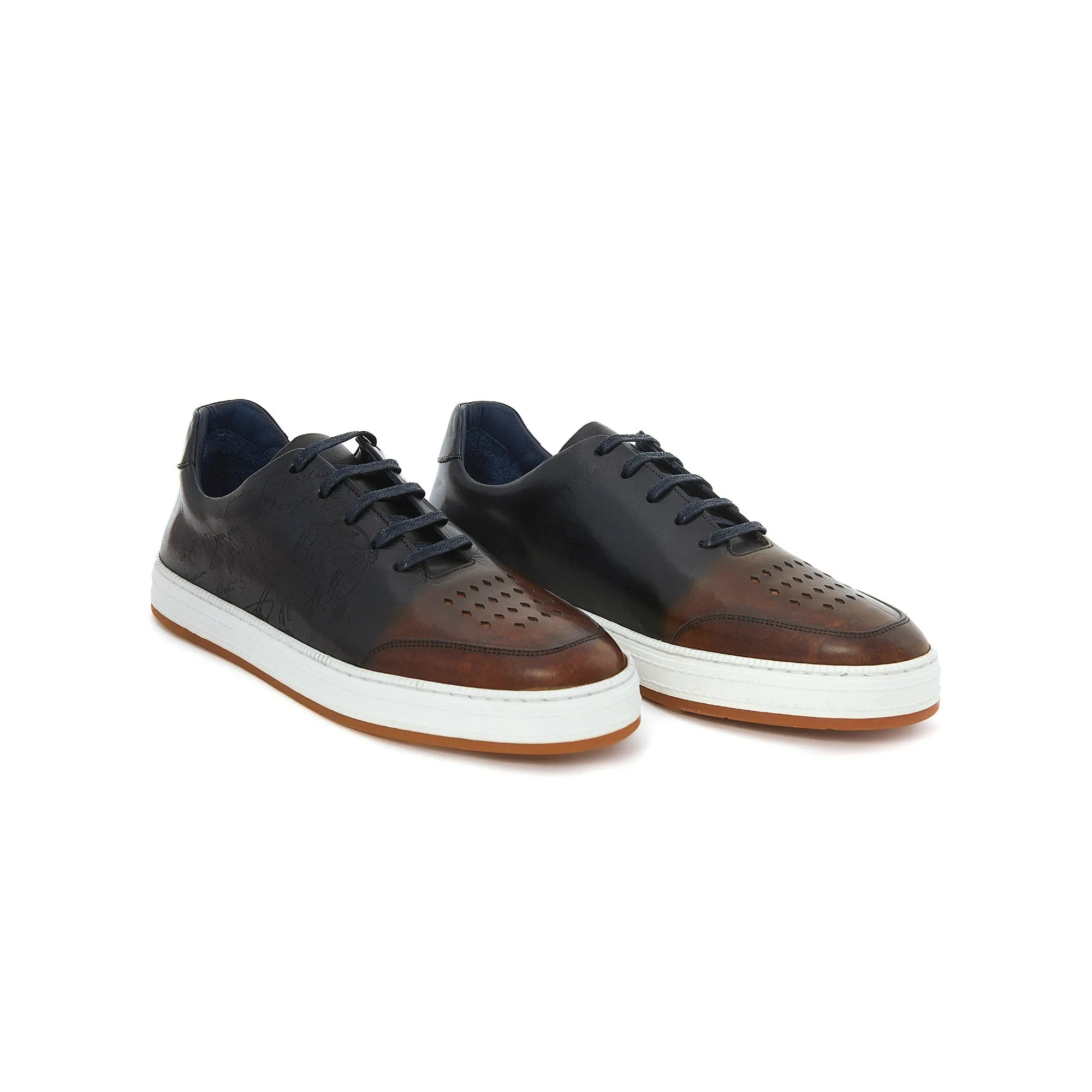 Men's Calf Leather Handmade Sport Shoes M8024