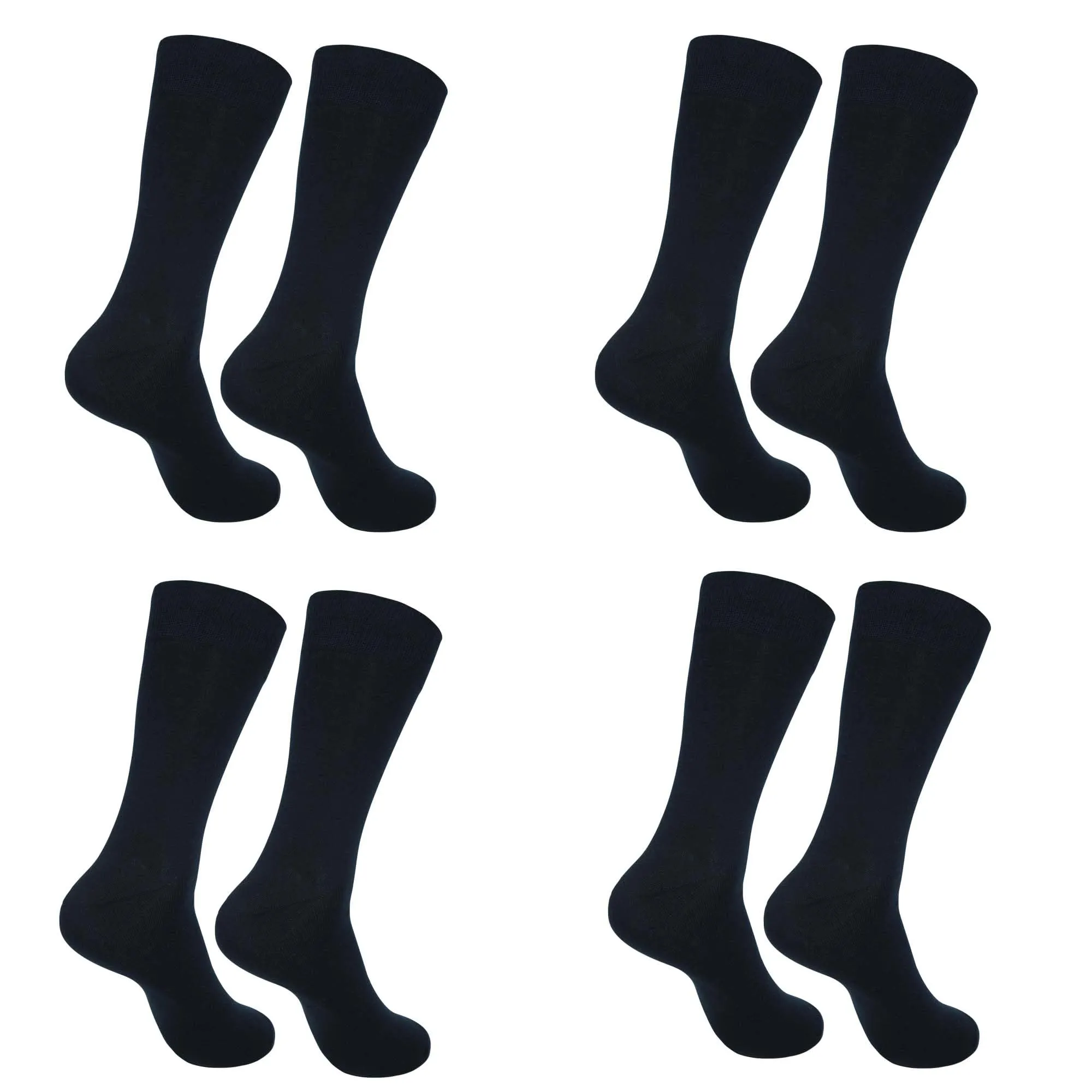 Mens Dress Socks|Trouser Socks Stretchy Professional and Casual Wear Socks|Everyday Comfort Socks|Pack of 4