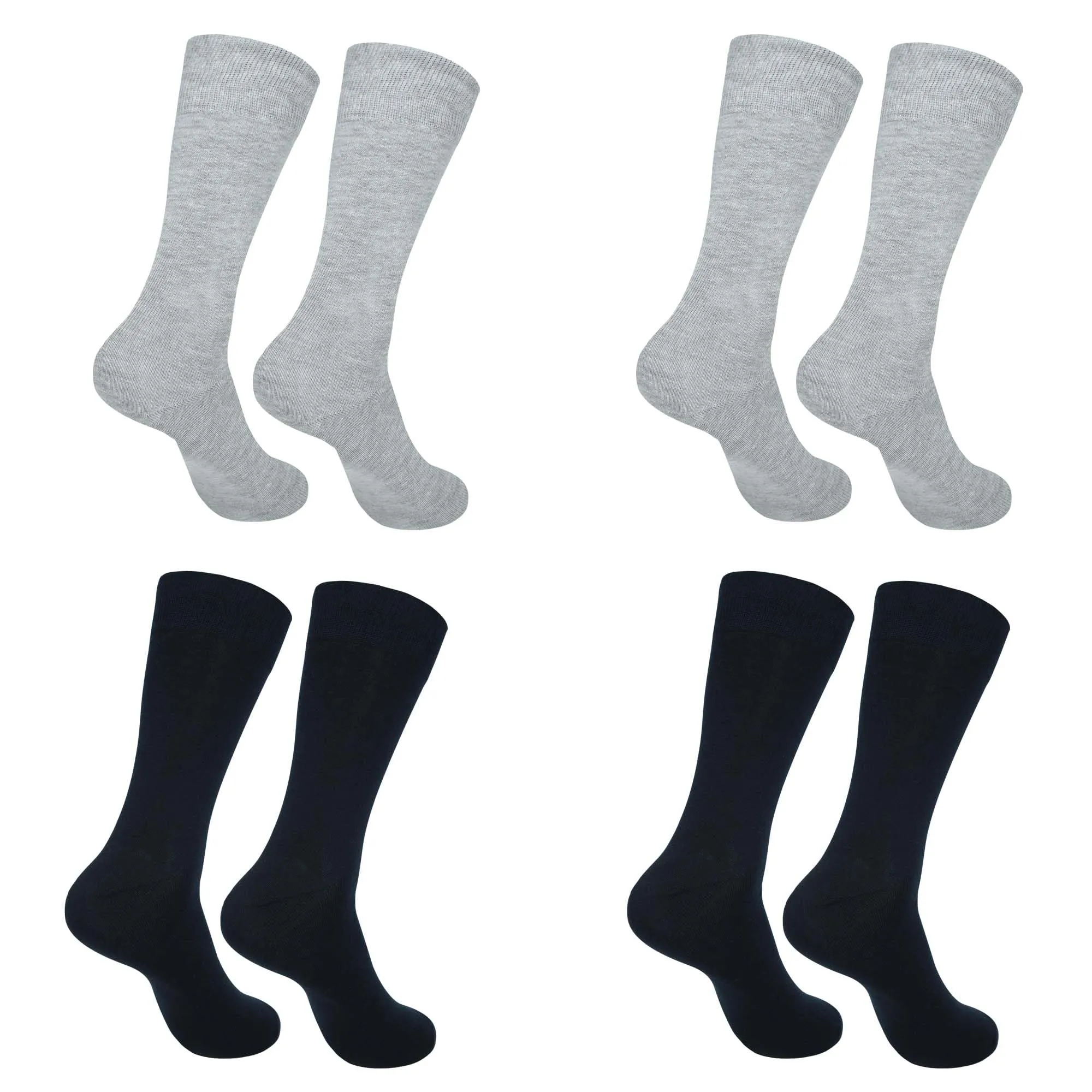 Mens Dress Socks|Trouser Socks Stretchy Professional and Casual Wear Socks|Everyday Comfort Socks|Pack of 4