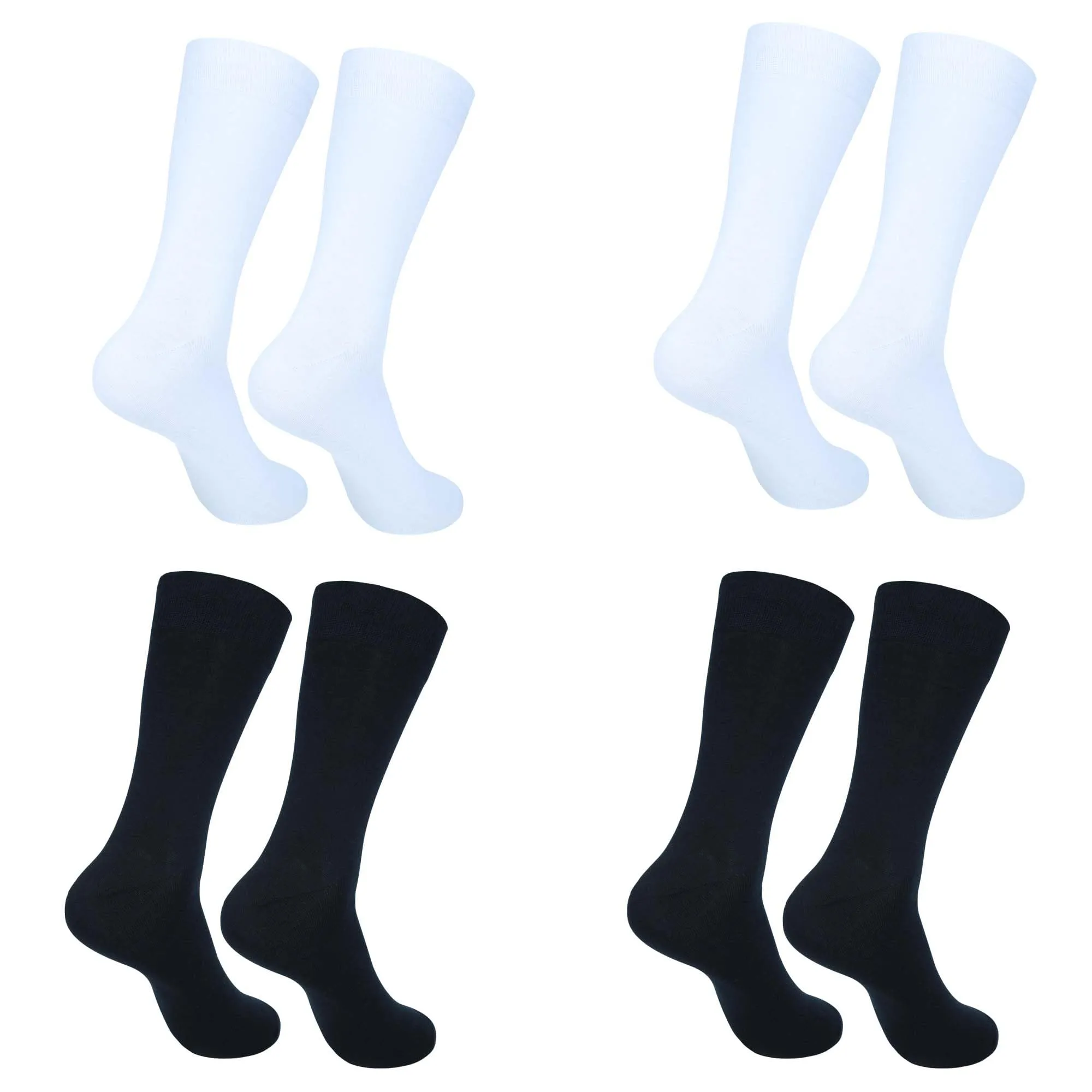 Mens Dress Socks|Trouser Socks Stretchy Professional and Casual Wear Socks|Everyday Comfort Socks|Pack of 4