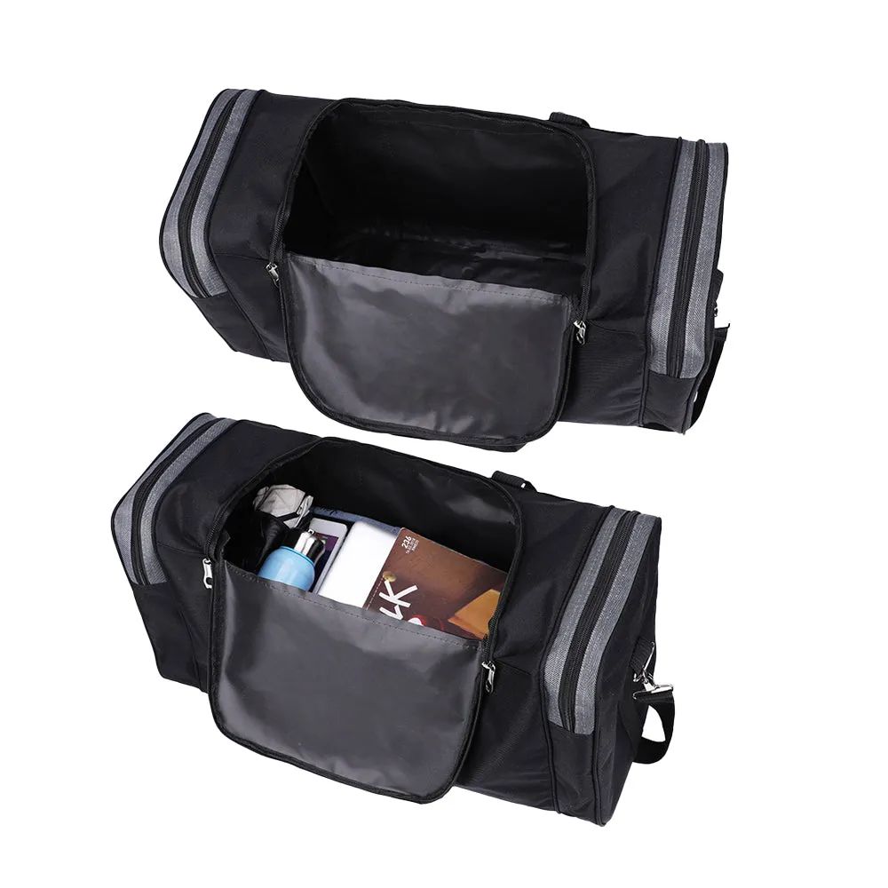 Mens Sports Travel Duffel Bag Large Capacity Gym Bags Luggage Bag Black