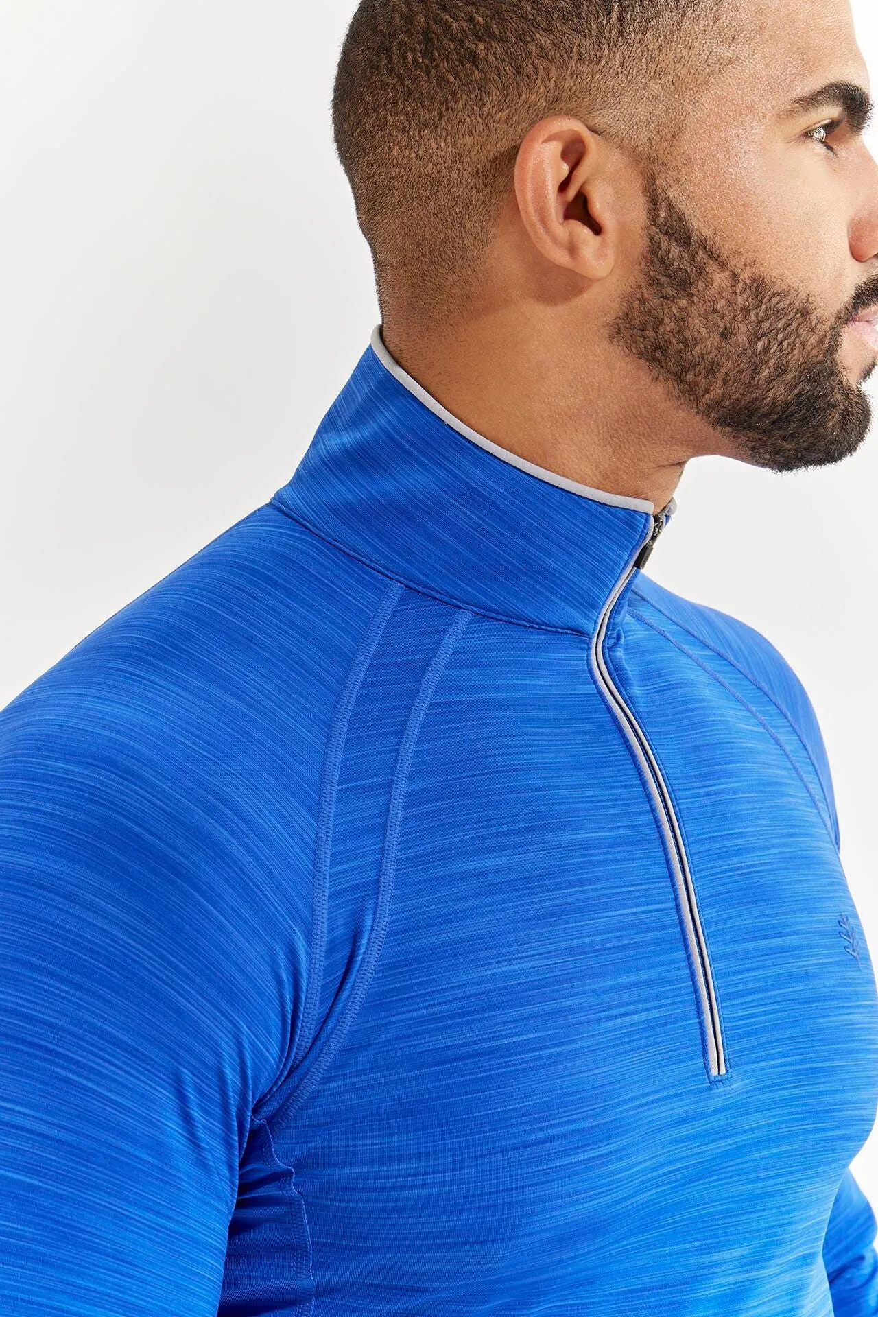 Men's Ultimate Half-Zip Rash Guard  |  Cobalt Line