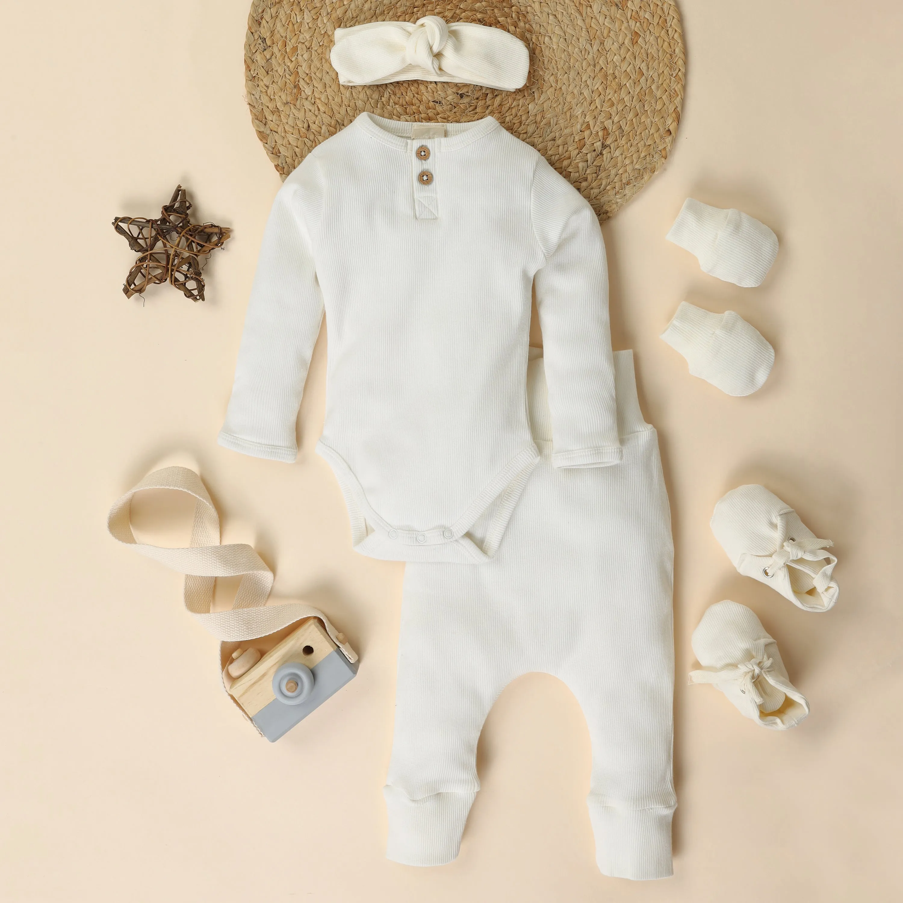 Milk Organic Full Sleeve Bodysuit - Pack Of 5