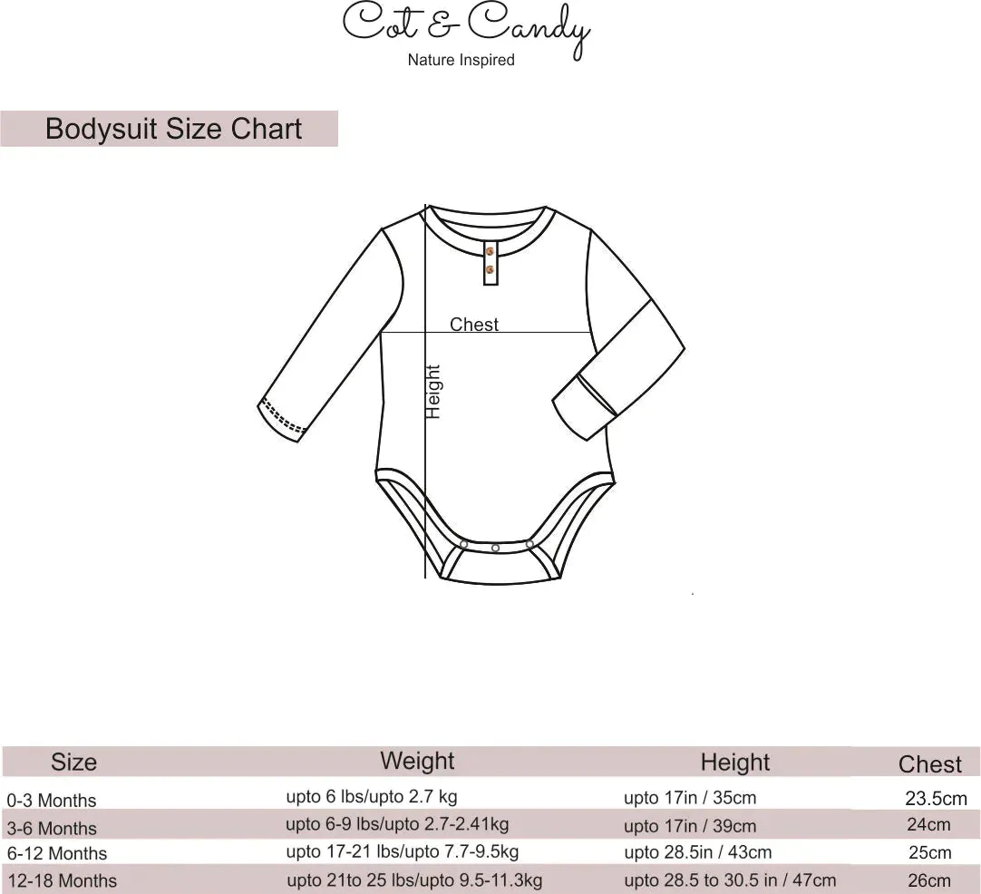 Milk Organic Full Sleeve Bodysuit - Pack Of 5