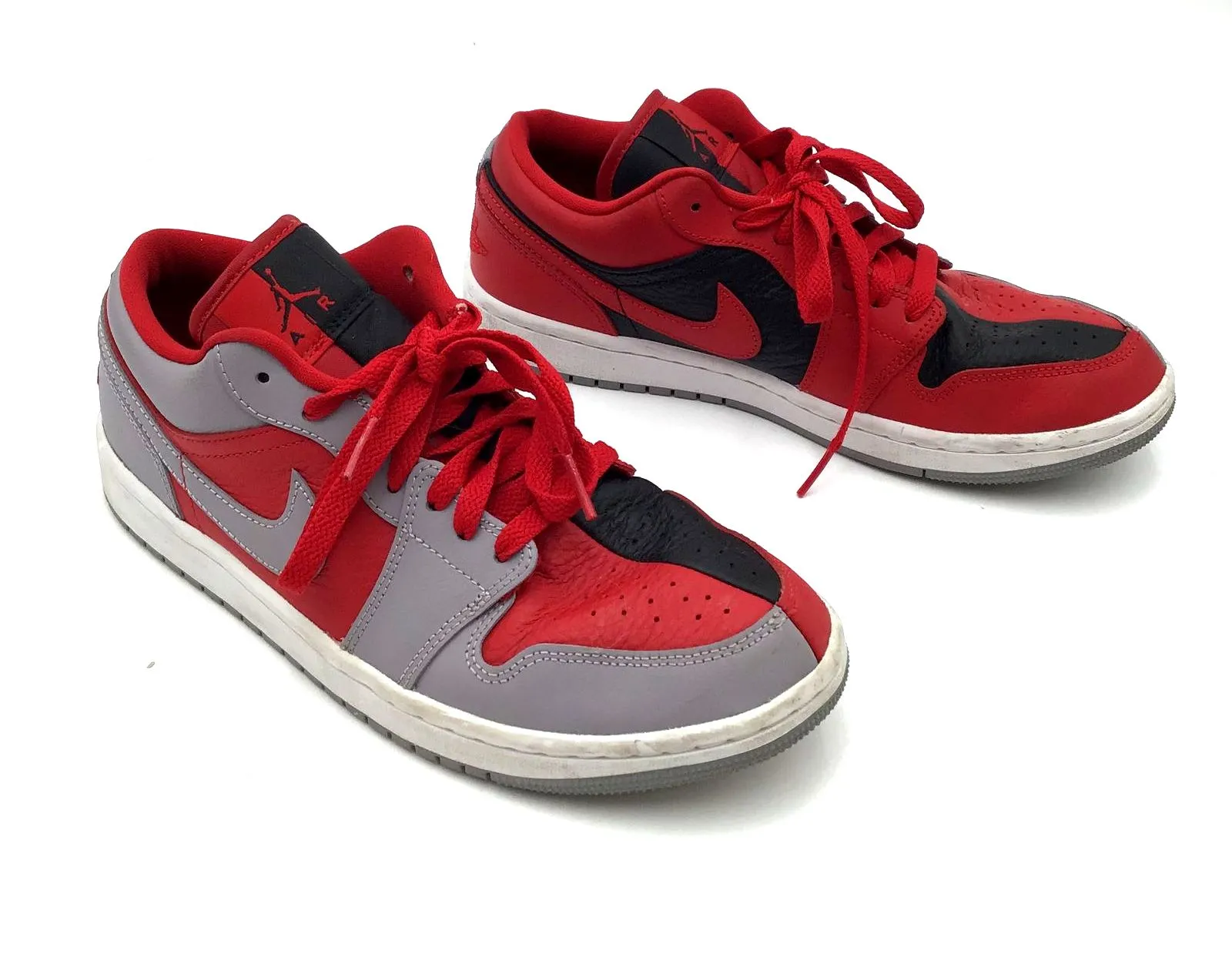 Nike Air Jordan 1 Women's 'Split-Gym Red Cement Grey' Sneakers-Size: 9 ( COA)