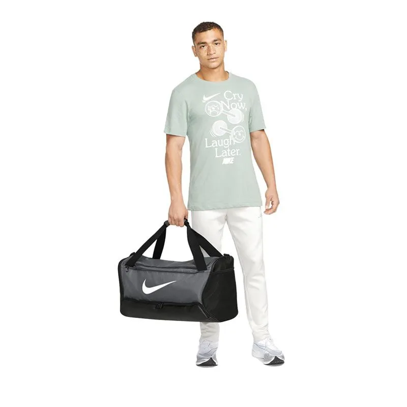 NIKE Brasilia 9.5 Holdall Duffle Bag - Iron Grey/Black/White