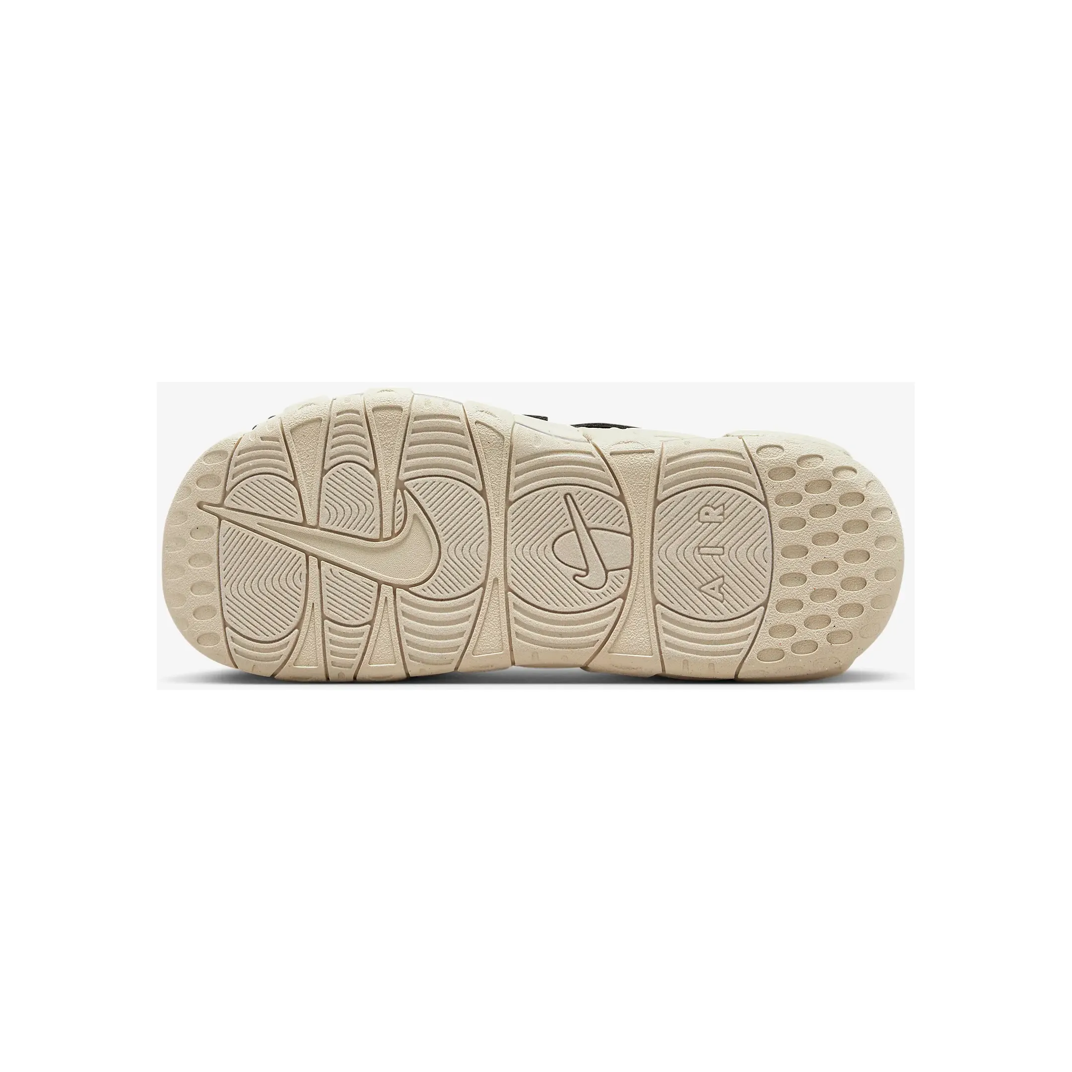 Nike Men's Air More Uptempo Slides - Black / Sanddrift / Clear / Multi-Color