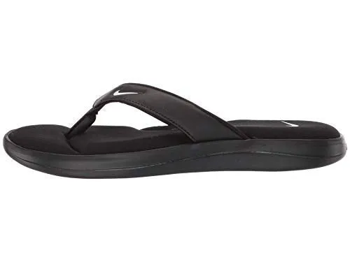 Nike Ultra Comfort 3 Womens Thong Sandal Ar4498-003 Size 10 Black/White