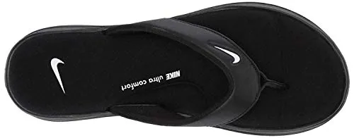 Nike Ultra Comfort 3 Womens Thong Sandal Ar4498-003 Size 10 Black/White