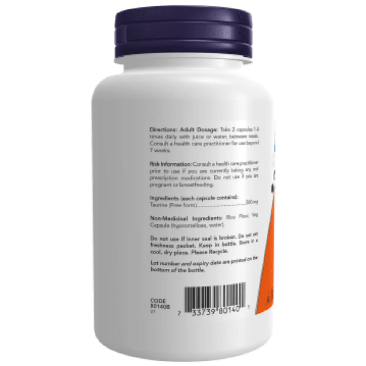 NOW Taurine 500mg 100caps