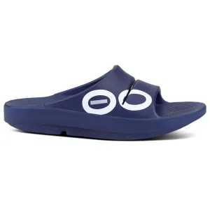 Oofos Ooahh Navy White Sport