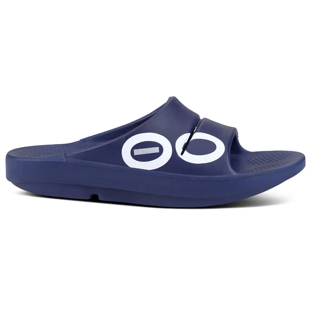 Oofos Ooahh Navy White Sport