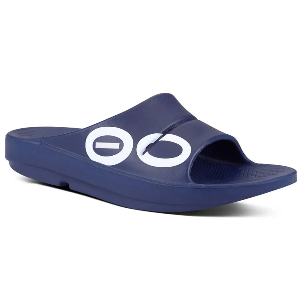 Oofos Ooahh Navy White Sport
