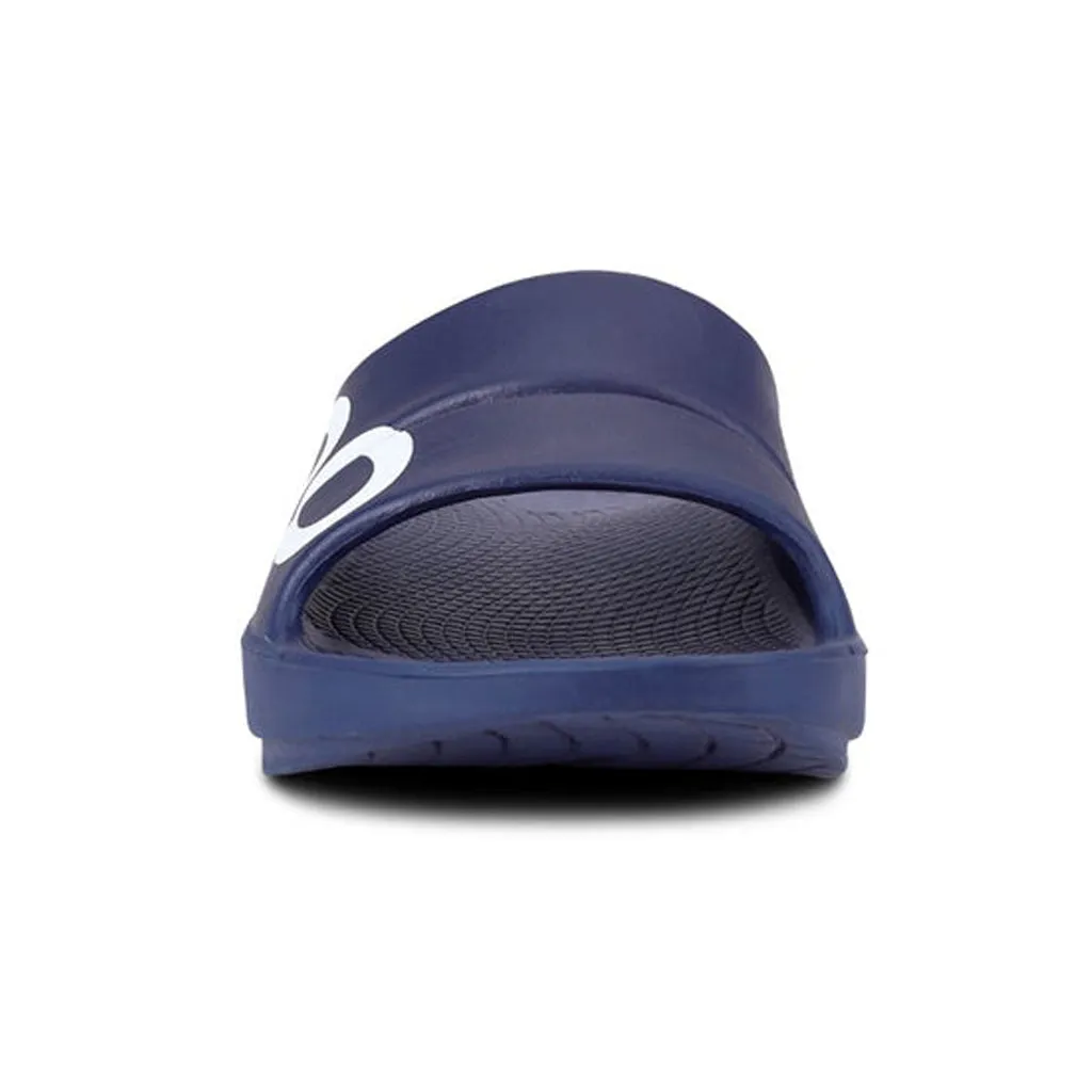 Oofos Ooahh Navy White Sport