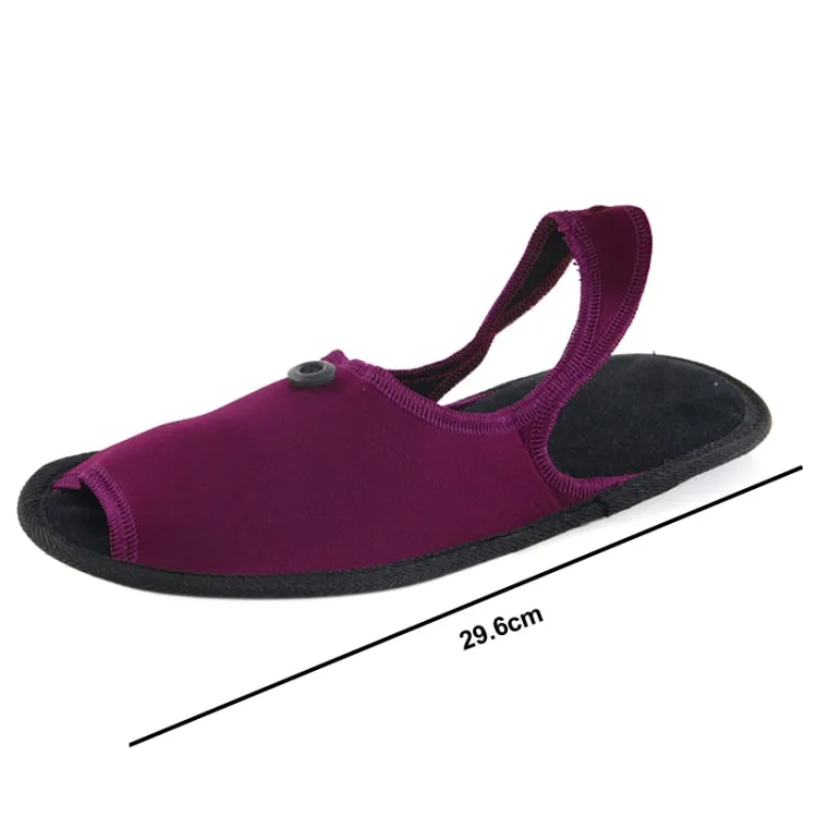 Outdoor Folding Portable Slippers, Size: L(Black)