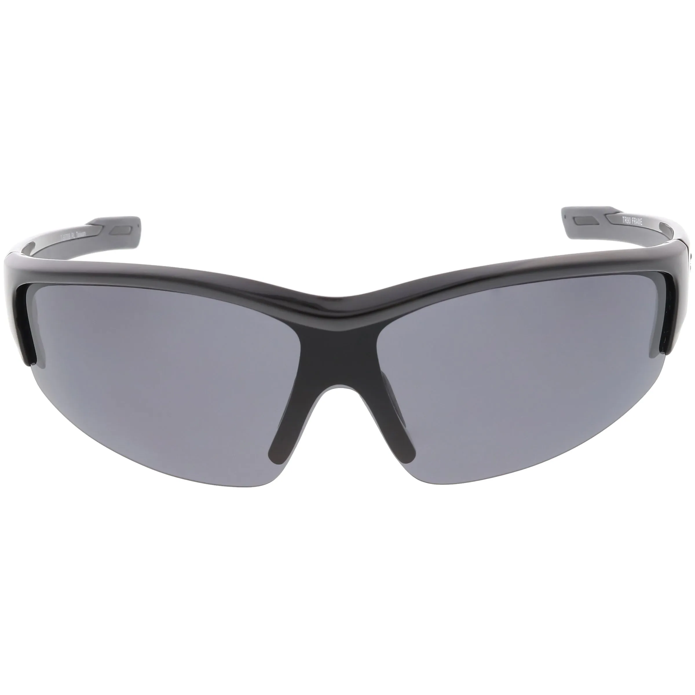 Performance TR-90 Semi Rimless Sports Wrap Polarized Sunglasses C801