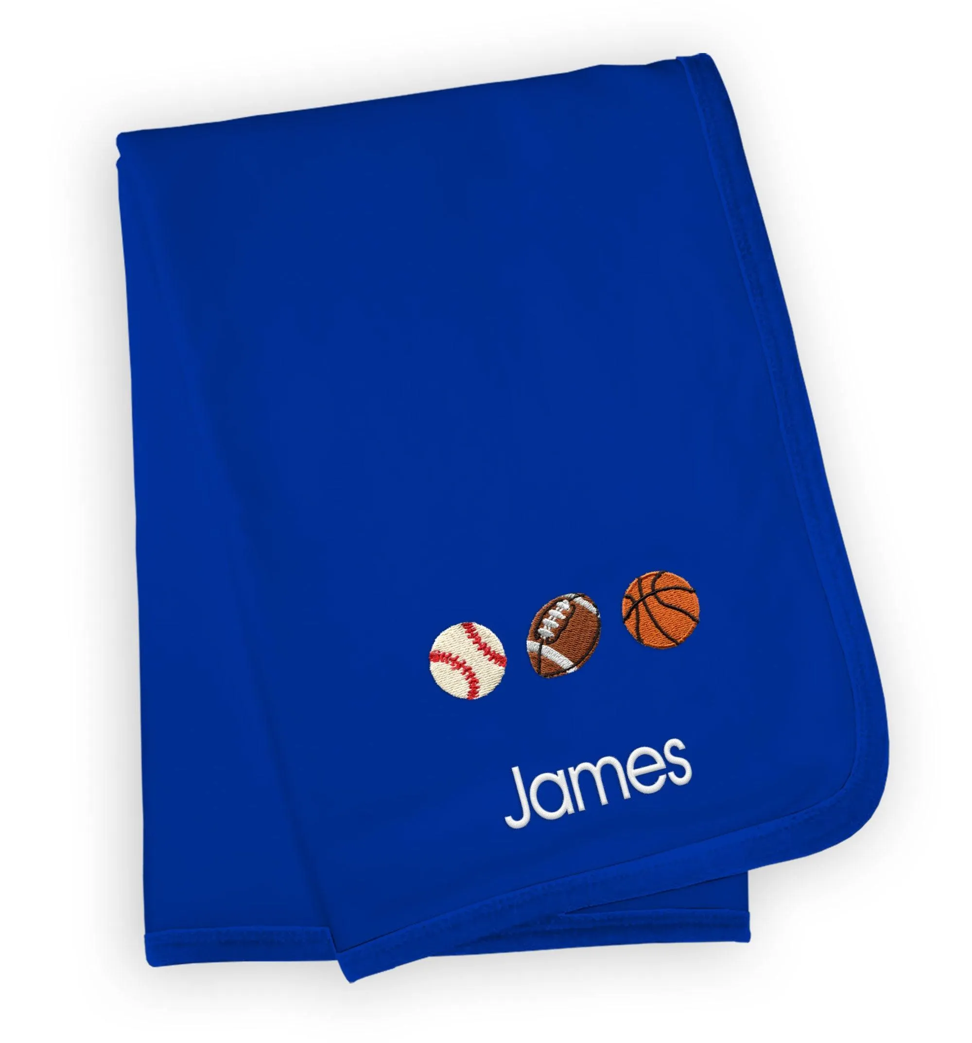 Personalized 3 Sports Balls Emoji Blanket