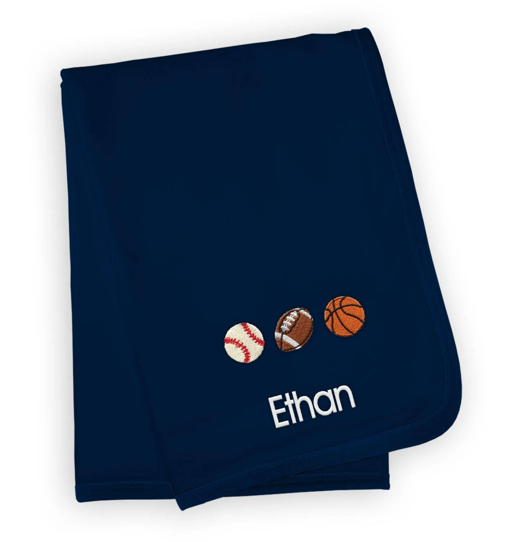 Personalized 3 Sports Balls Emoji Blanket