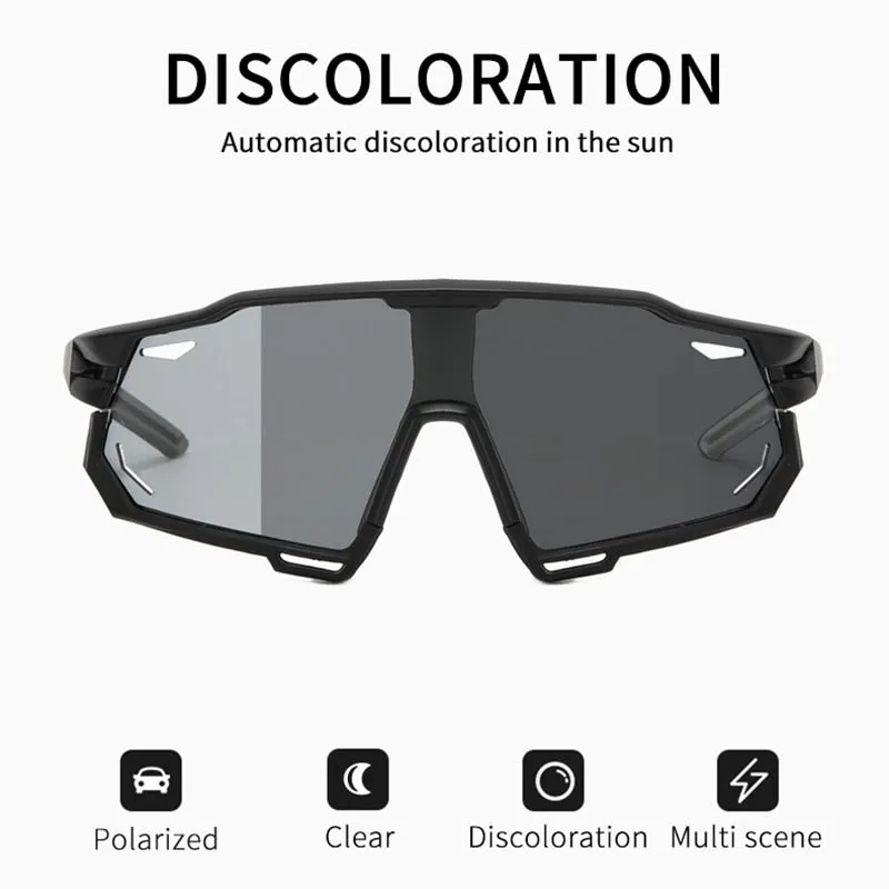Photochromic Sports Glasses Polarized Bike Eyewear