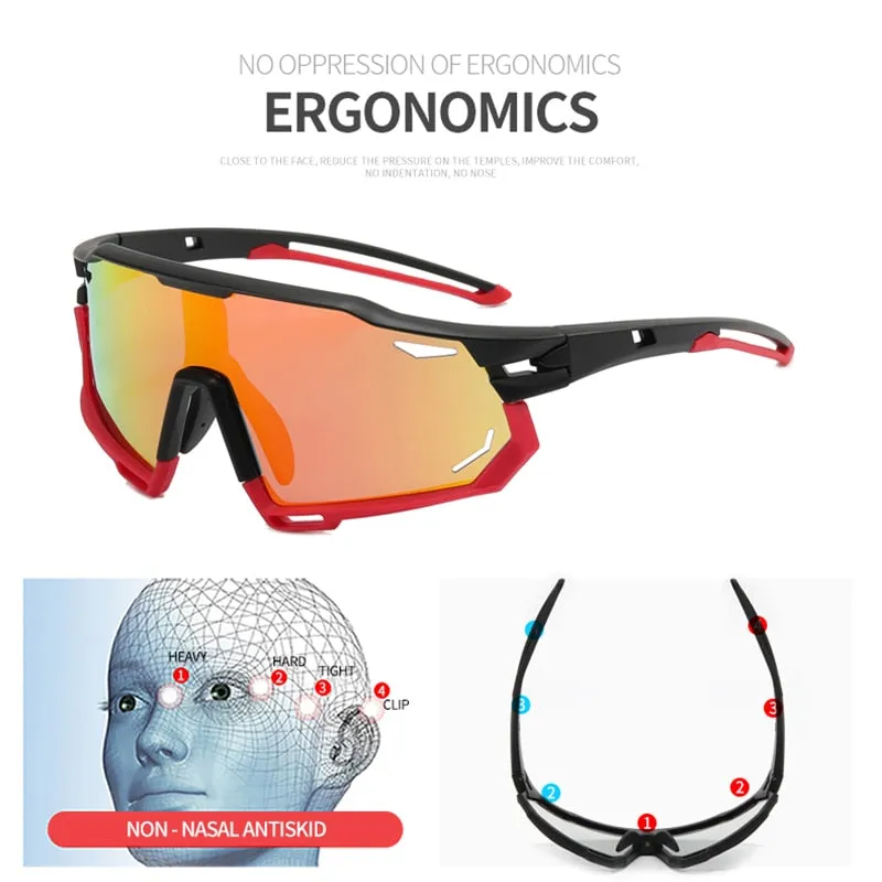 Photochromic Sports Glasses Polarized Bike Eyewear