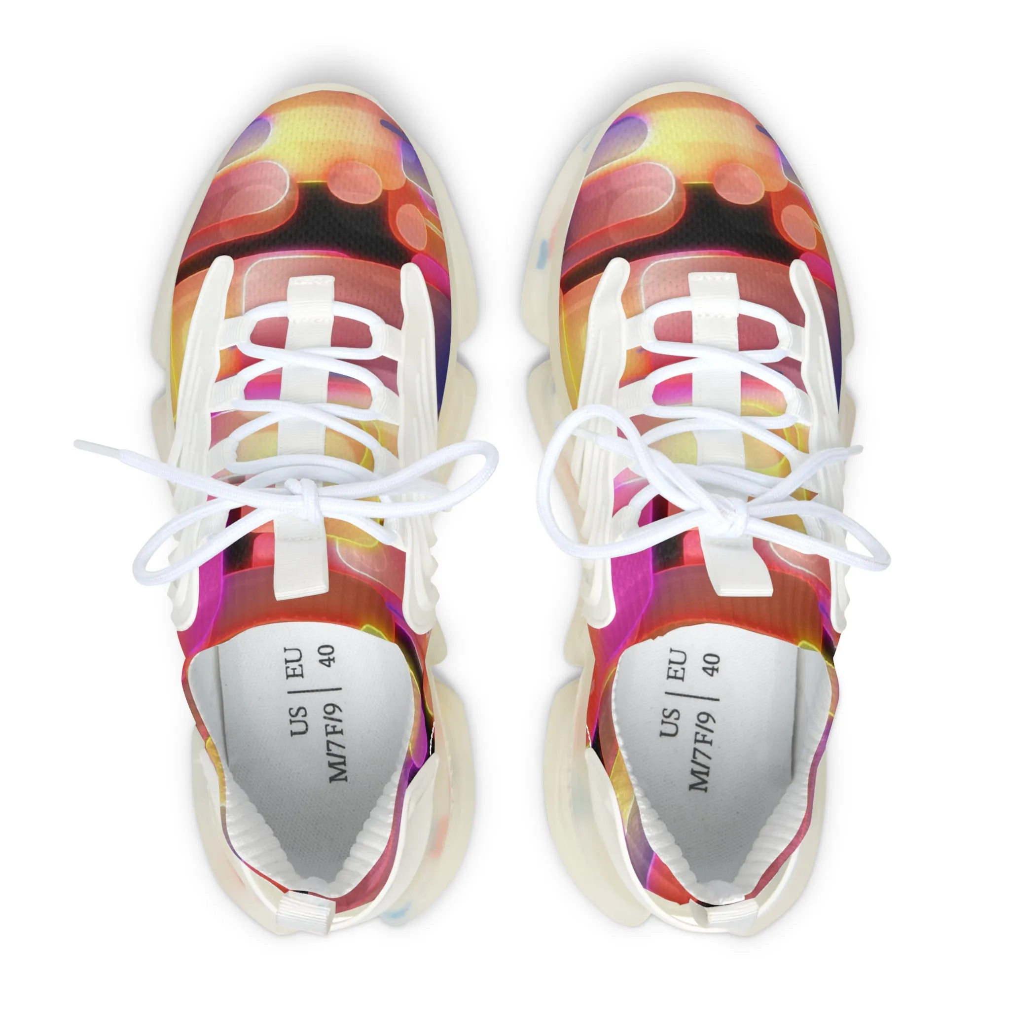 Pixel Blocks - Women's Mesh Sneakers