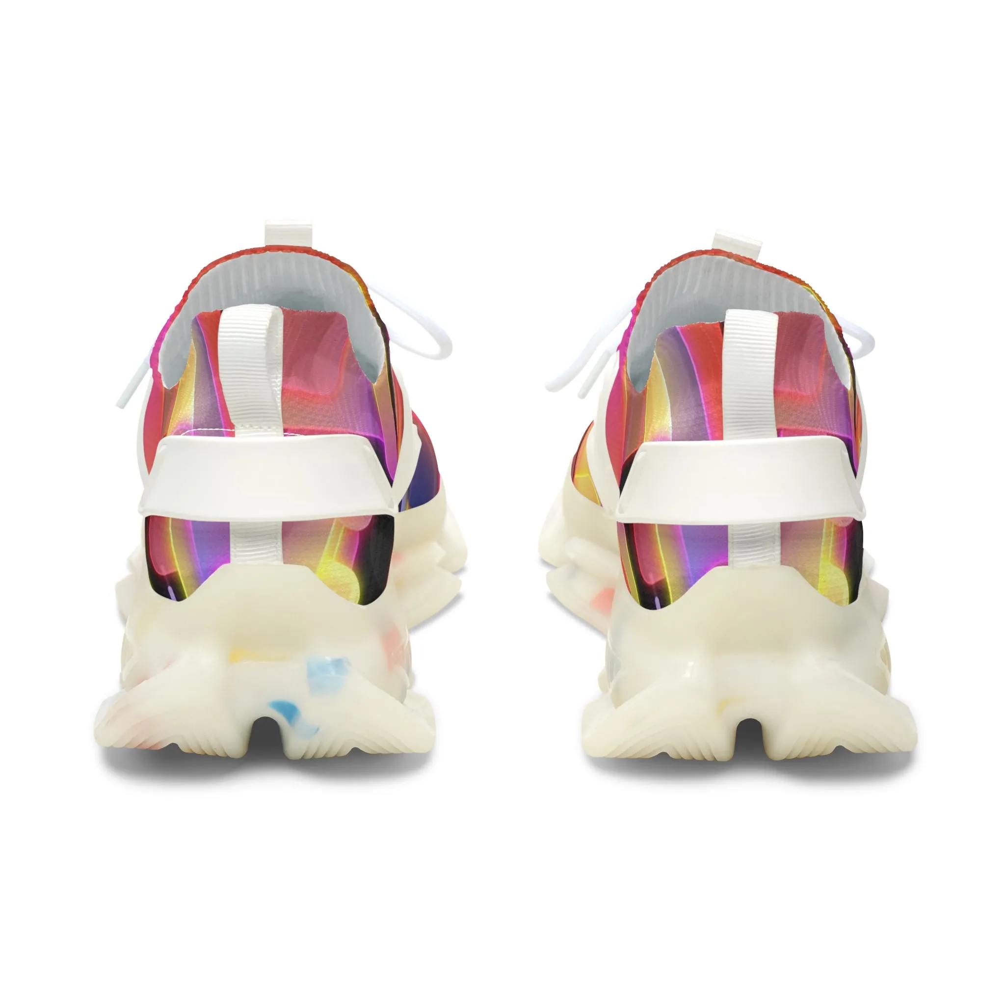 Pixel Blocks - Women's Mesh Sneakers