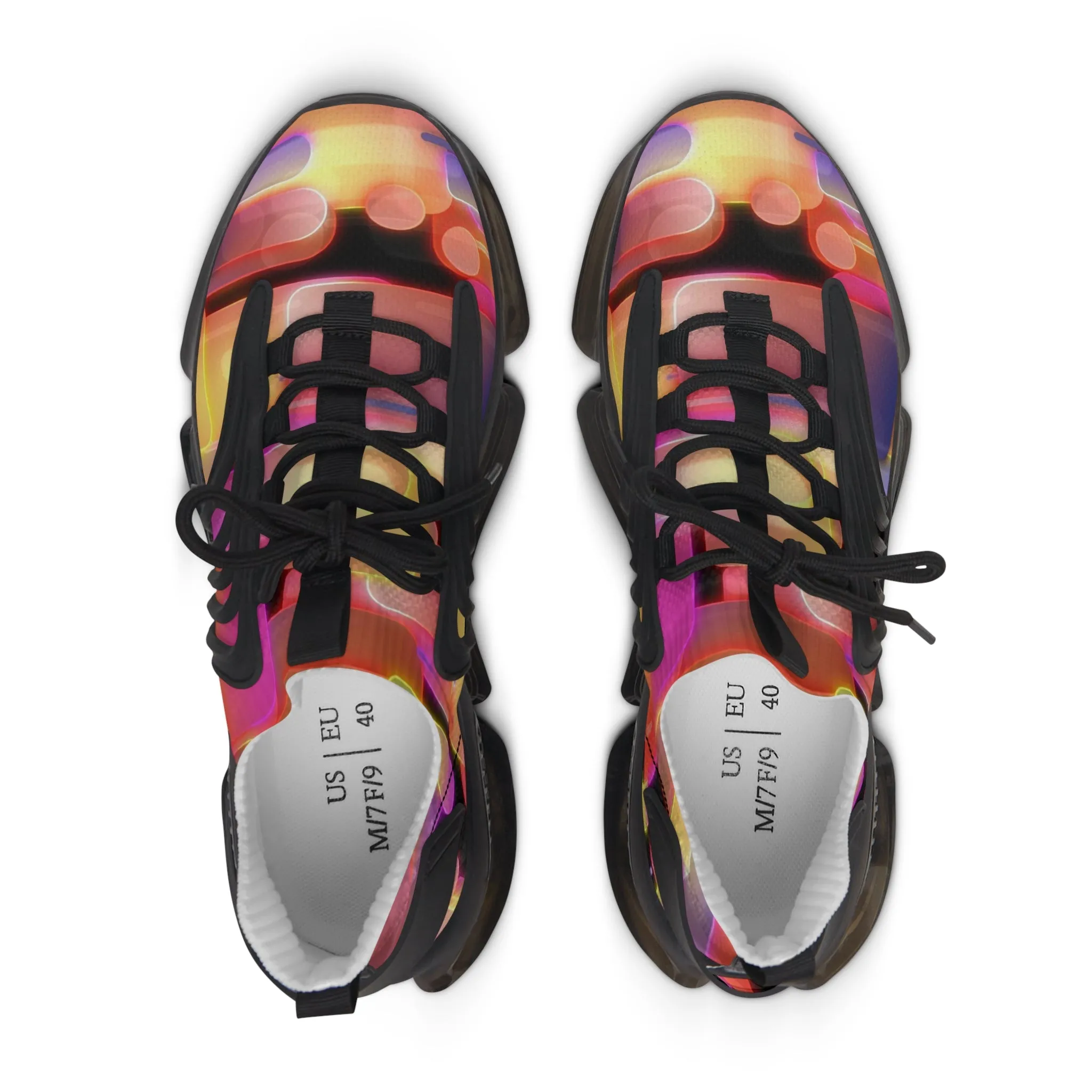 Pixel Blocks - Women's Mesh Sneakers
