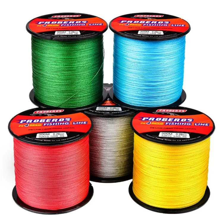 PROBEROS 4 Edited 300M Fish Line, Line number: 2.5 / 30LB(Grey)