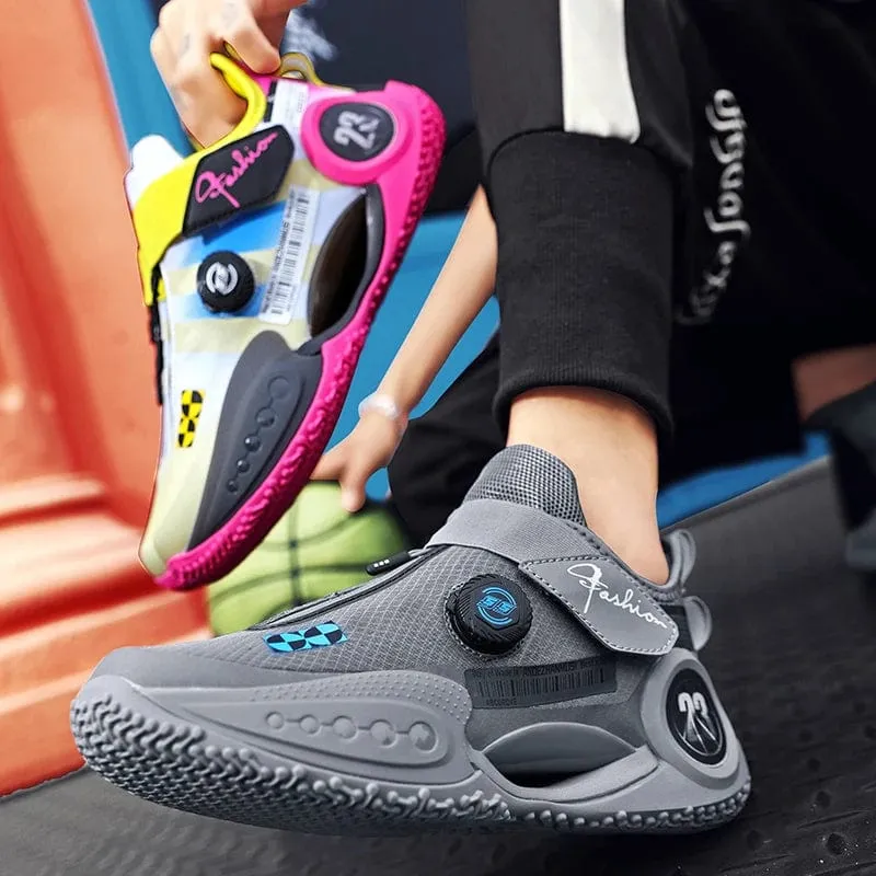 ProFlex Elite Basketball Sneakers: Gym Training Sports Shoes with Elastic Band and Cushion for Enhanced Performance