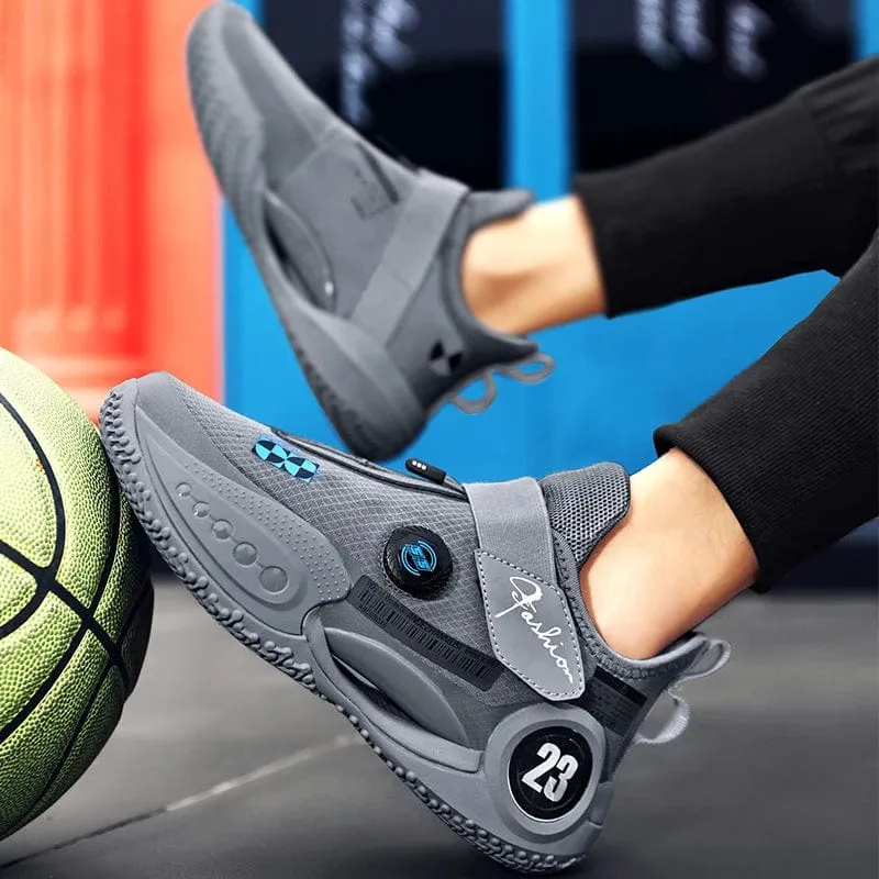 ProFlex Elite Basketball Sneakers: Gym Training Sports Shoes with Elastic Band and Cushion for Enhanced Performance