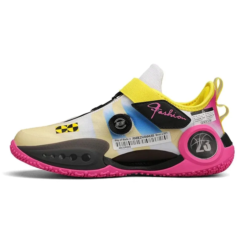 ProFlex Elite Basketball Sneakers: Gym Training Sports Shoes with Elastic Band and Cushion for Enhanced Performance