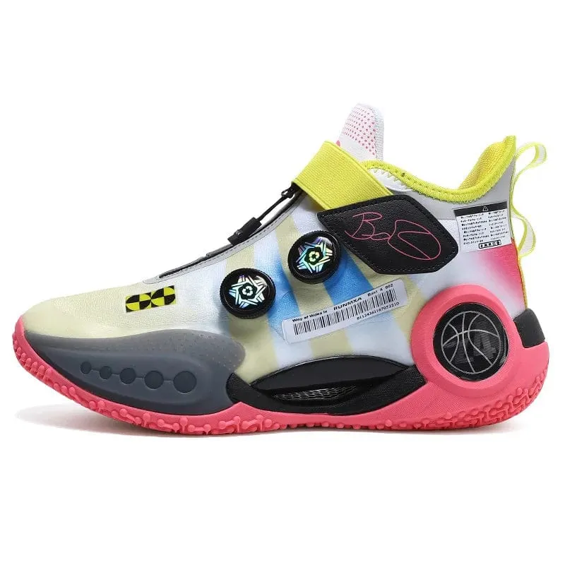 ProFlex Elite Basketball Sneakers: Gym Training Sports Shoes with Elastic Band and Cushion for Enhanced Performance