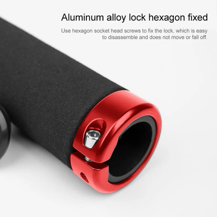 PROMEND GR-513 1 Pair Bicycle Antiskid Sweat-absorbing Sponge Grips Cover (Black)