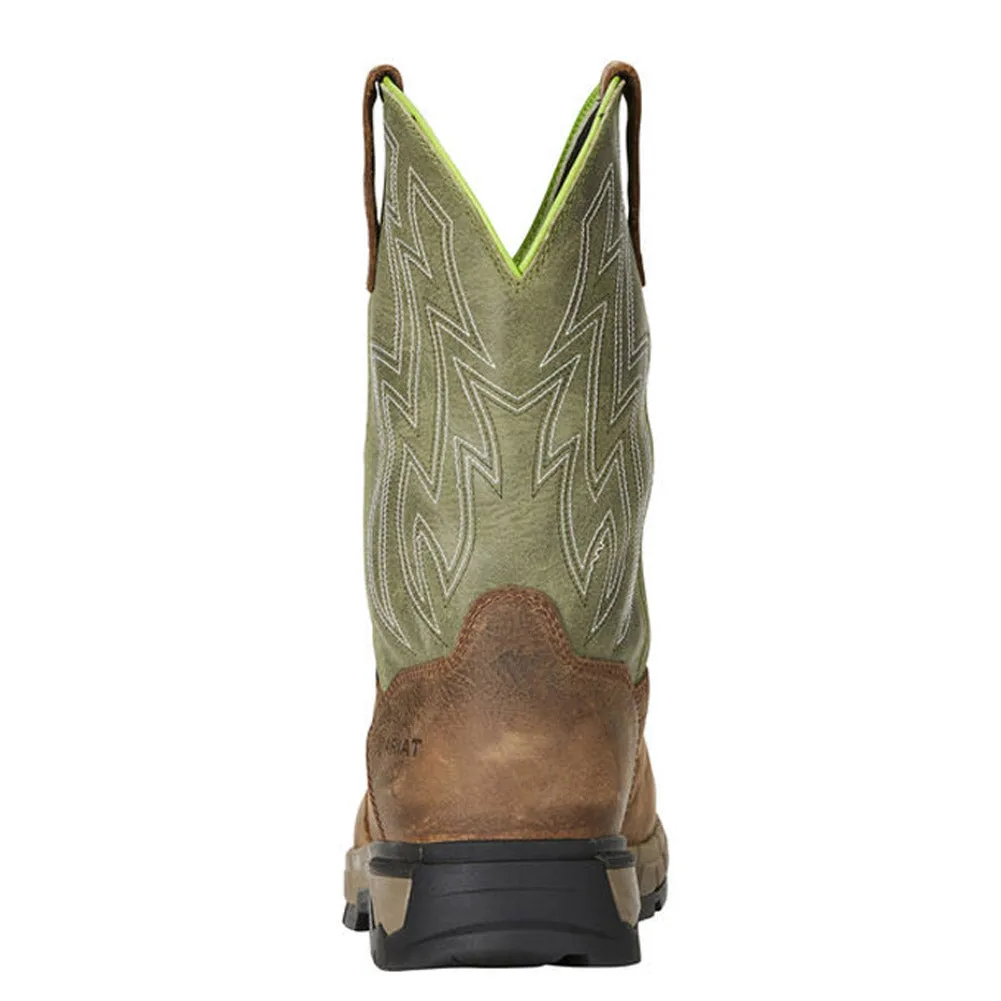 Rebar Flex Western in Brn/Grn by Ariat