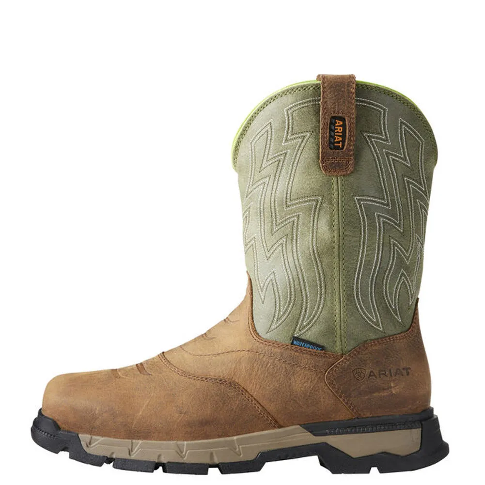 Rebar Flex Western in Brn/Grn by Ariat