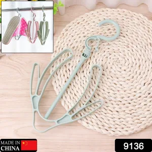 Rotatable Shoe Drying Hanger for Balcony or Closet
