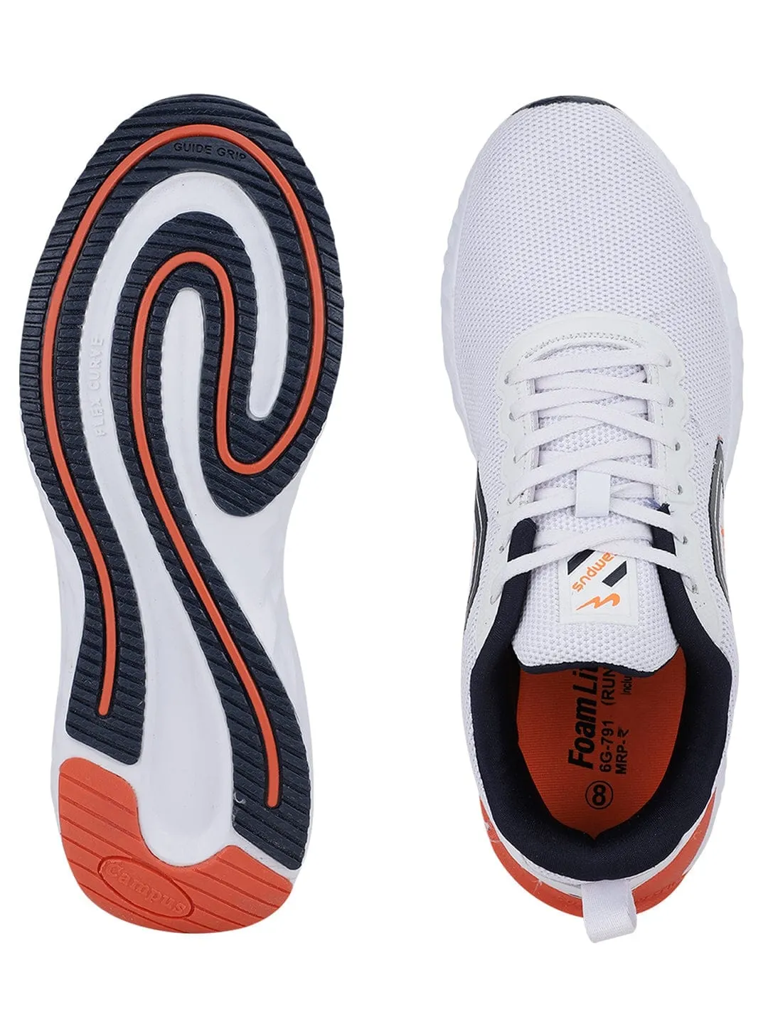 RUN White Men's Running Shoes