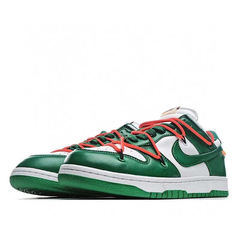 SCHNIKE SB Dunk Baja Blanco Unisex Zapatillas De Deporte Zapatos De Skate Zapatos