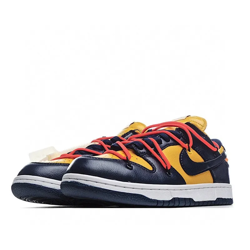 SCHNIKE SB Dunk Baja Blanco Unisex Zapatillas De Deporte Zapatos De Skate Zapatos